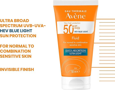 AVENE Very High Protection Fluid SPF50+ Ultra-Light 50 ml AVENE