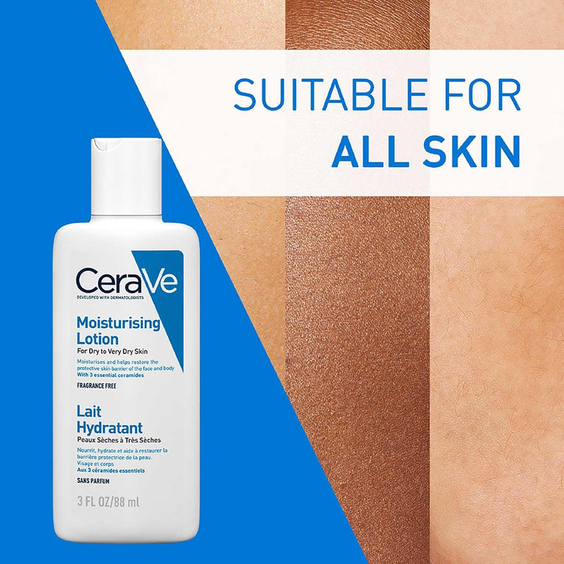 CeraVe Travel Size Moisturising Lotion for Dry Skin 88ml Greenwize
