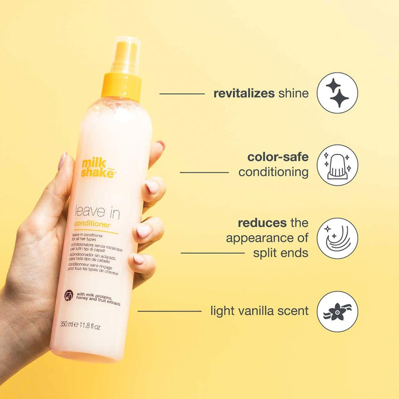 milk_shake | Leave In Conditioner 350 ml, No Rinse Spray Conditioner for all Hair Types, Made in Italy Greenwize