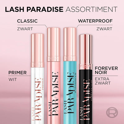 L'Oréal Paris Intense Volume Mascara, Eyelash Lengthening for Sensitive Eyes, Gentle and Flake Free, With Castor Oil, Lash Paradise, Intense Black Greenwize