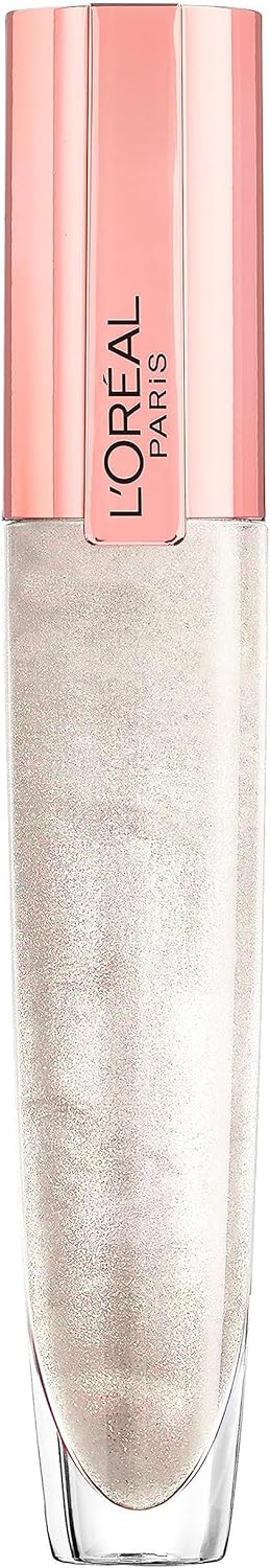 L'Oréal Paris Lip Gloss, Plumping and Hydrating, with Hyaluronic Acid and Collagen Complex, Glow Paradise Balm-In-Gloss, 400 I Maximize Greenwize