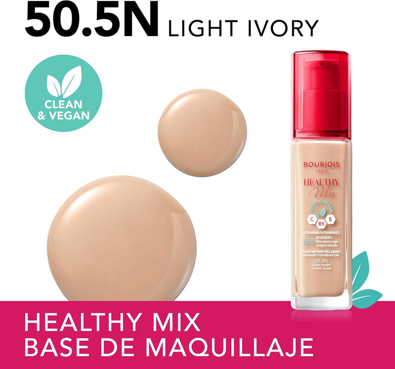 Bourjois Healthy Mix Clean Vegan Foundation No. 50.5 Light Ivory Bourjois