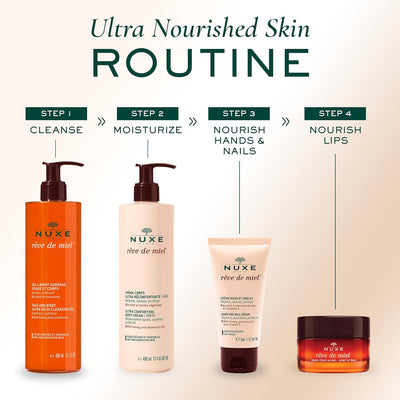 Nuxe Reve de Miel Honey Lip Balm 15ml, Repairing Lip Balm, Nourishes & Softens Very Dry Lips, With Honey & Beehive Ingredients, Daily or Overnight Use, Vegan Formula Greenwize