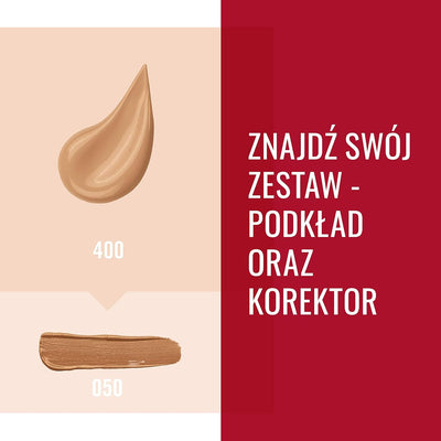 Rimmel Match Perfection Foundation 400 Natural Beige, Medium Coverage, 24hr Hydration, No Caking or Creasing, Lightweight, Reduces Imperfections, Invisible Coverage, SPF20, Cruelty Free Rimmel