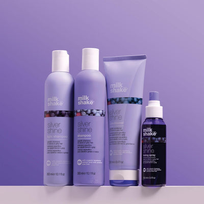 milk_shake | Silver Shine Conditioner 250 ml, Specific Anti-Yellow Conditioner for Blonde or Grey Hair, with Violet Pigment, Made in Italy Greenwize