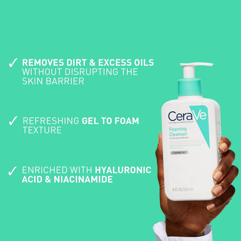 CeraVe Travel Moisturising 88ml+ Foaming r 88ml + Hydrating Cleanser 88ml(Combo) CeraVe
