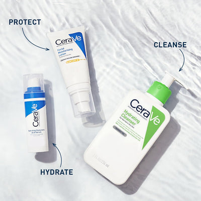 CeraVe Hydrating Cleanser for Normal to Dry Skin with Hyaluronic Acid and 3 Essential Ceramides Greenwize
