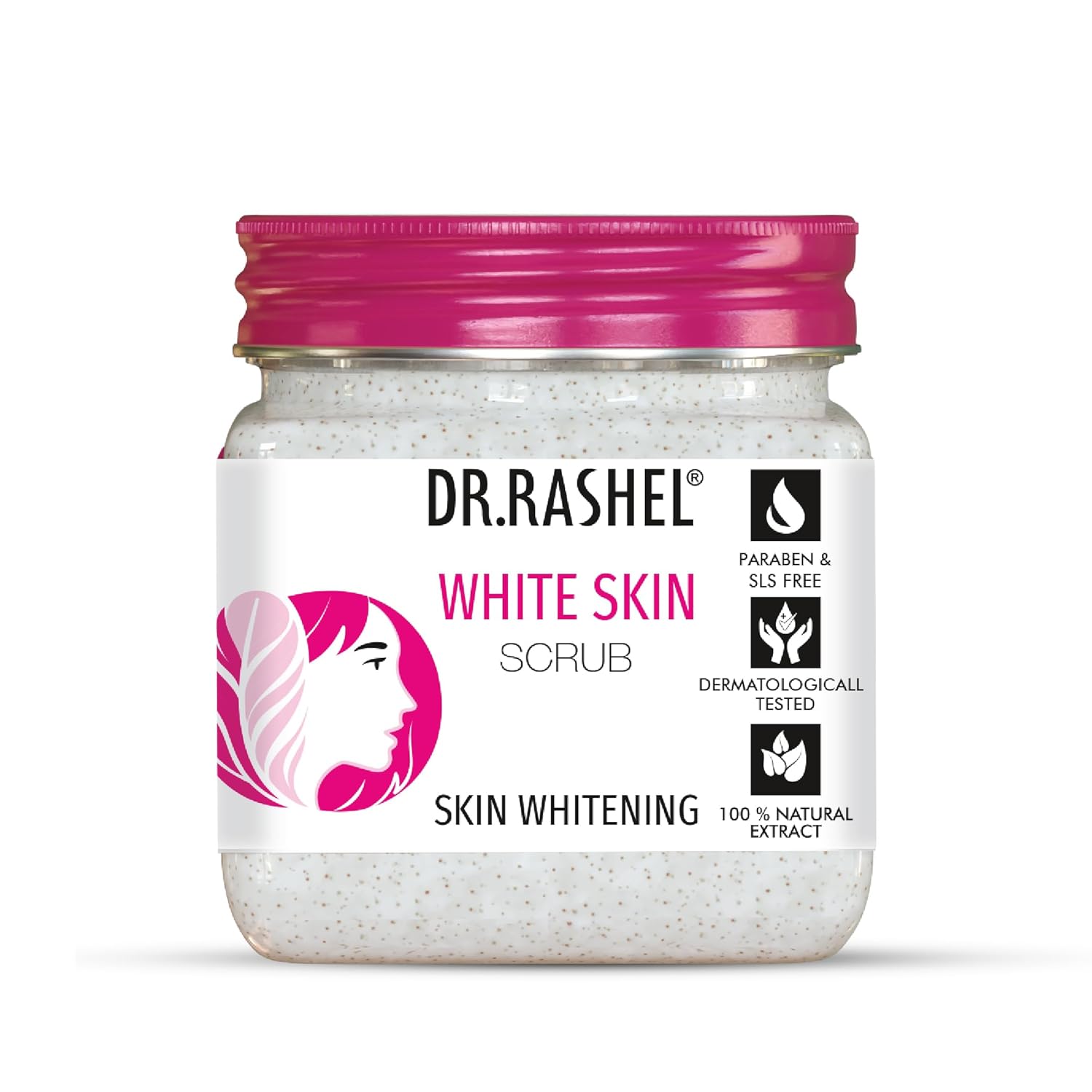 Dr.Rashel WHITE SKIN SCRUB For Skin Whitening, Skin Lightening, Dark Spot, Reduce Pigmentation (380 ml) Dr. Rashel