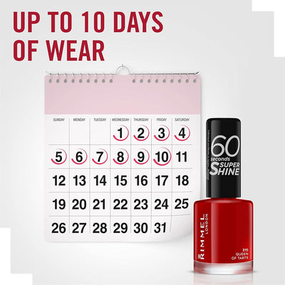Rimmel 60 Seconds Super Shine Nail Polish, Queen of Tarts Rimmel
