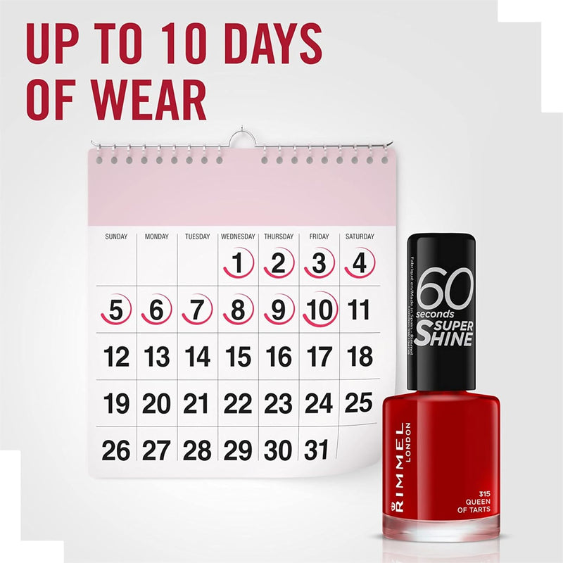 Rimmel 60 Seconds Super Shine Nail Polish, Queen of Tarts Rimmel