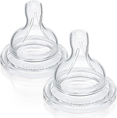 Philips Avent Natural Teat, 6 Months+, Fast Flow, Anti-colic, Pack of 2 - SCF044/27 2 Count (Pack of 1) Greenwize