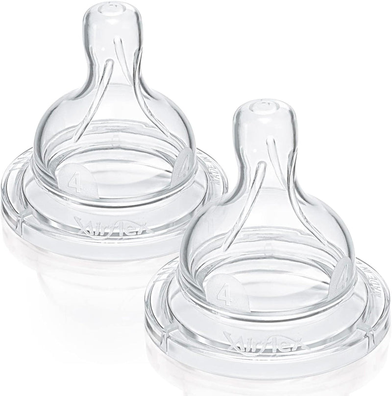 Philips Avent Natural Teat, 6 Months+, Fast Flow, Anti-colic, Pack of 2 - SCF044/27 2 Count (Pack of 1) Greenwize