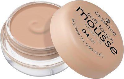 essence Soft Touch Mousse Make-Up, Foundation, No. 04 Matt Ivory, Nude for Combination Skin, for Blemished Skin, Matte, Vegan, Perfume, Alcohol-Free (16 g) Greenwize