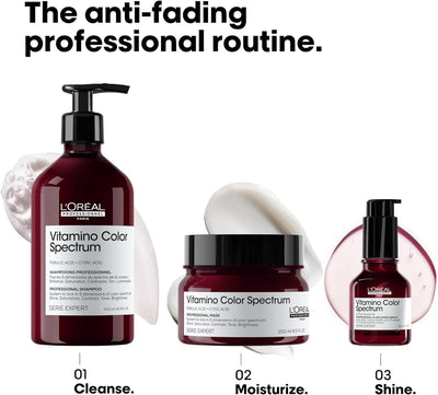 L'Oréal Professionnel Vitamino Color Spectrum Glass Shine Serum, Anti-frizz & Anti-Humidity, Ultra Shiny Smooth Hair, Waterproof, UV Protection, Heat Protection, for Coloured Hair L'Oréal Professionnel