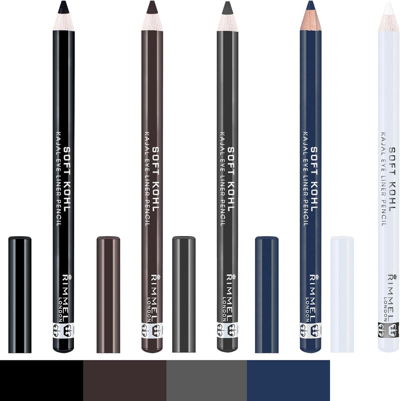 Rimmel London Soft Kohl Smudge-proof Eyeliner Pencil, Jet black, 1.2 g Rimmel