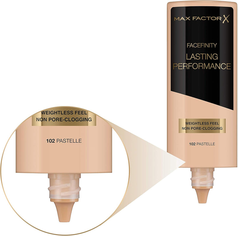 Max Factor Lasting Performance Long-Lasting Liquid Foundation - 102 Pastelle, 35 ml Greenwize
