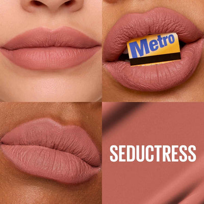 Maybelline Superstay Matte Ink Longlasting Liquid, Nude Lipstick, Up to 12 Hour Wear, Non Drying, 65 Seductress Greenwize