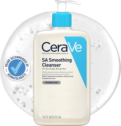 CeraVe SA Smoothing Cleanser with Salicylic Acid for Dry, Rough & Bumpy Skin 473ml Greenwize