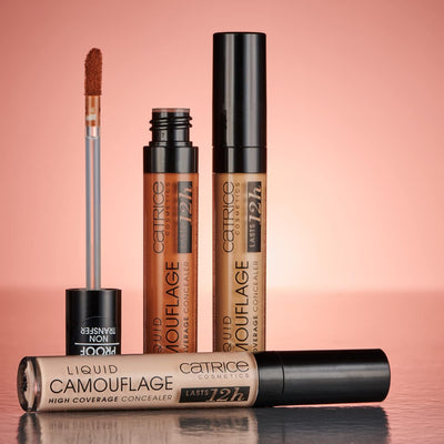 Catrice Liquid Camouflage High Coverage Concealer, No. 048, Nude, Long-Lasting, for Dry Skin, for Blemished Skin, for Combination Skin, Vegan, Oil-Free, Waterproof, Alcohol-Free, Pack of 1 (5 ml) Greenwize