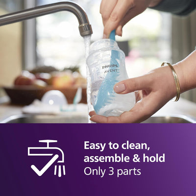 Philips Avent Natural Response Baby Bottle - 125ml Baby Milk Bottle for Newborns and Up, BPA Free, 0+ Months (Model SCY900/01) Philips Avent