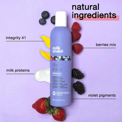 milk_shake Silver Shine Light Shampoo 1000 ml, grey, (Pack of 1) Greenwize