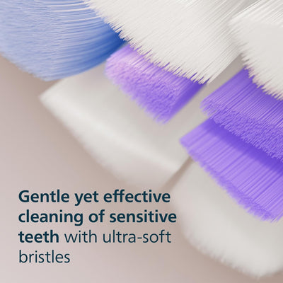 Philips Sonicare S2 Sensitive, Genuine Replacement Toothbrush Heads, White, 4 Pack, HX6054/87 Philips