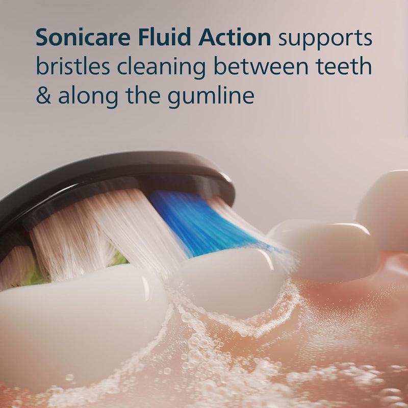 Philips Sonicare W2 Optimal White, Genuine Replacement Toothbrush Heads, Black, 8 Pack, HX6068/88 Philips