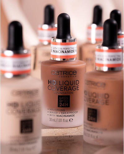 Catrice HD Liquid Coverage Foundation, longlasting, mattifying, matte (30ml) Greenwize