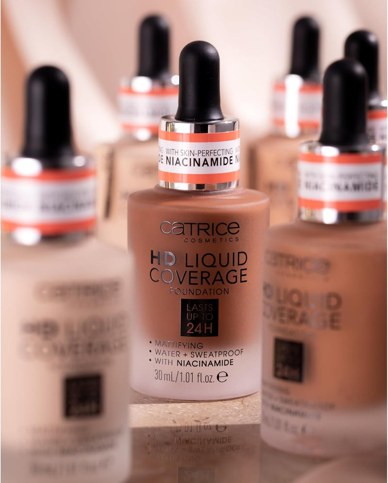 Catrice HD Liquid Coverage Foundation, longlasting, mattifying, matte (30ml) Greenwize