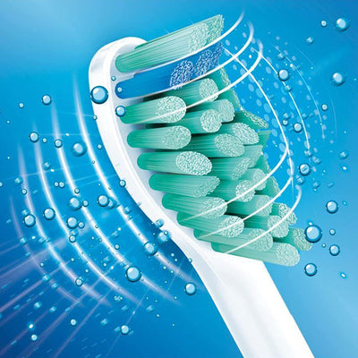 Philips Genuine Sonicare Pro Results Brush Heads, White, Pack of 4 - HX6014/07 Greenwize
