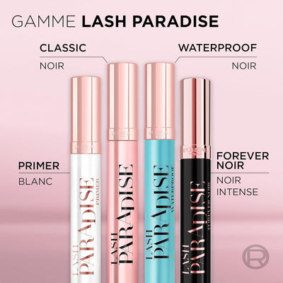 L'Oréal Paris Intense Volume Mascara, Eyelash Lengthening for Sensitive Eyes, Gentle and Flake Free, With Castor Oil, Lash Paradise, Intense Black Greenwize