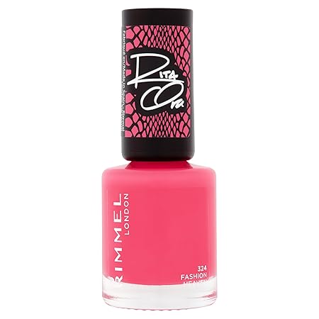 Rimmel 60 Seconds Super Shine Nail Polish, 324 Fashion Heaven, Quick-Dry Nail Polish, Ultra-Shiny Finish, Easy to Apply, Vibrant Colour, Long-Wearing, Clean and Improved Formula, Vegan, 8ml Rimmel