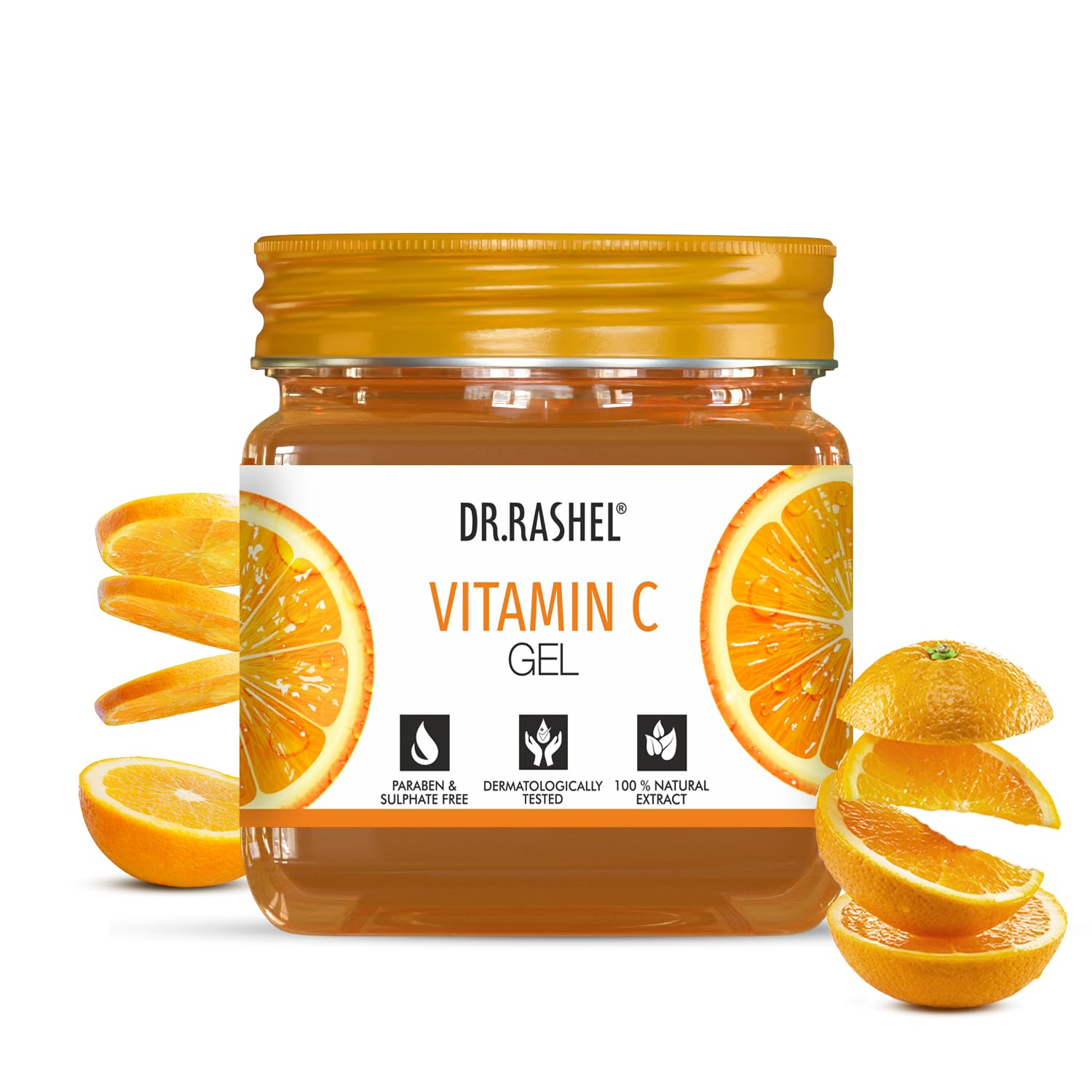 DR.RASHEL Vitamin C Gel for Face & Body, Hydrating & Skin Brightening Care for All Skin Types, 380ml Dr. Rashel