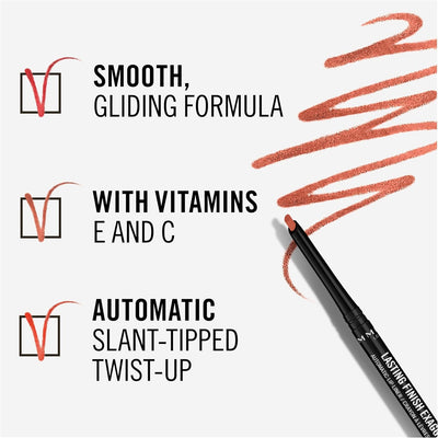 Rimmel London Lasting Finish Exaggerate Lip Liners, 018 Rose Addiction, 4g Rimmel