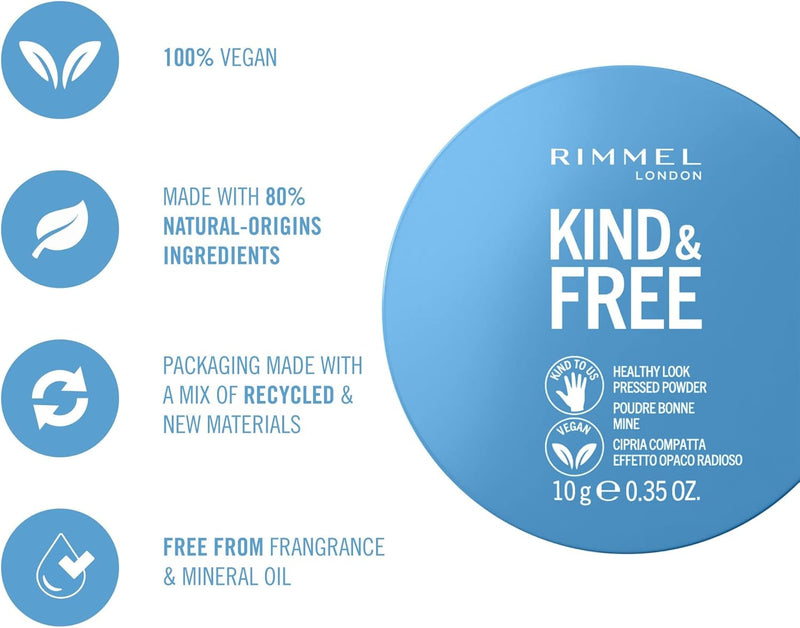 Rimmel Kind + Free Natural Finish Pressed Powder, Medium 030 Rimmel