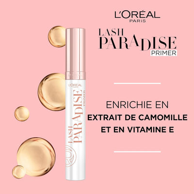 L'Oreal Paris 2-in-1 Mascara Primer Base, Boosts Volume and Length for Fuller Looking Eyelashes, With Jojoba Oil and Vitamins, Suitable for Sensitive Eyes, Lash Paradise, Clear ‎L'Oréal