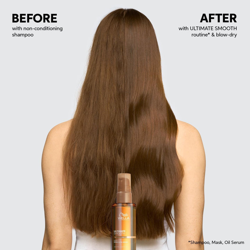 Wella Professionals Ultimate Smooth Shampoo - Nourishing Hair Shampoo With Squalane & Omega 9 - For Dry, Dull & Frizzy Hair (250ml) Wella Professionals