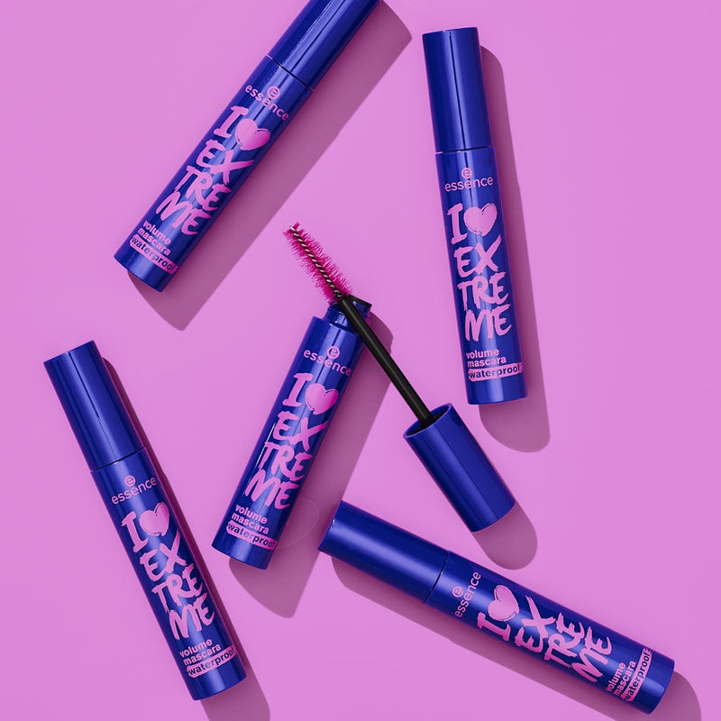 ESSENCE I LOVE EXTREME WATERPROOF VOLUME MASCARA - BLACK, 12ml. Greenwize