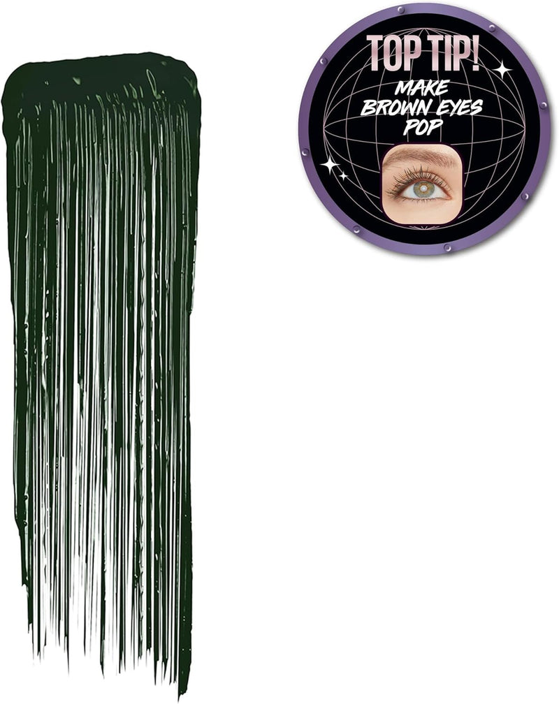 Maybelline Green Mascara, Lash Sensational Sky High Volumizing & Thickening, Eyelash Lengthening, Flake-Free Formula, Washable Coloured Mascara, Full Volume Mascara, Colour: Green Altitude Maybelline