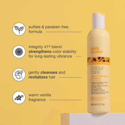 milk_shake | Colour Care, Colour Mantainer Shampoo 300 ml, Hydrating and Protective Shampoo for Colour Treated Hair, Made in Italy Milk_shake