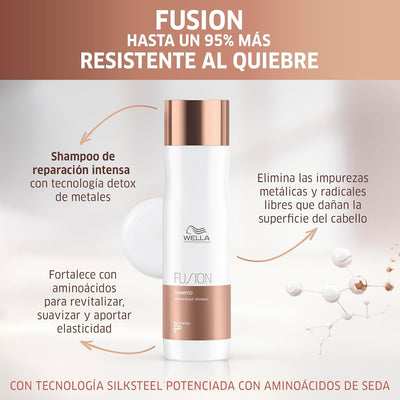 WELLA Fusion Intense Repair Shampoo, 250 ml multicoloured Greenwize