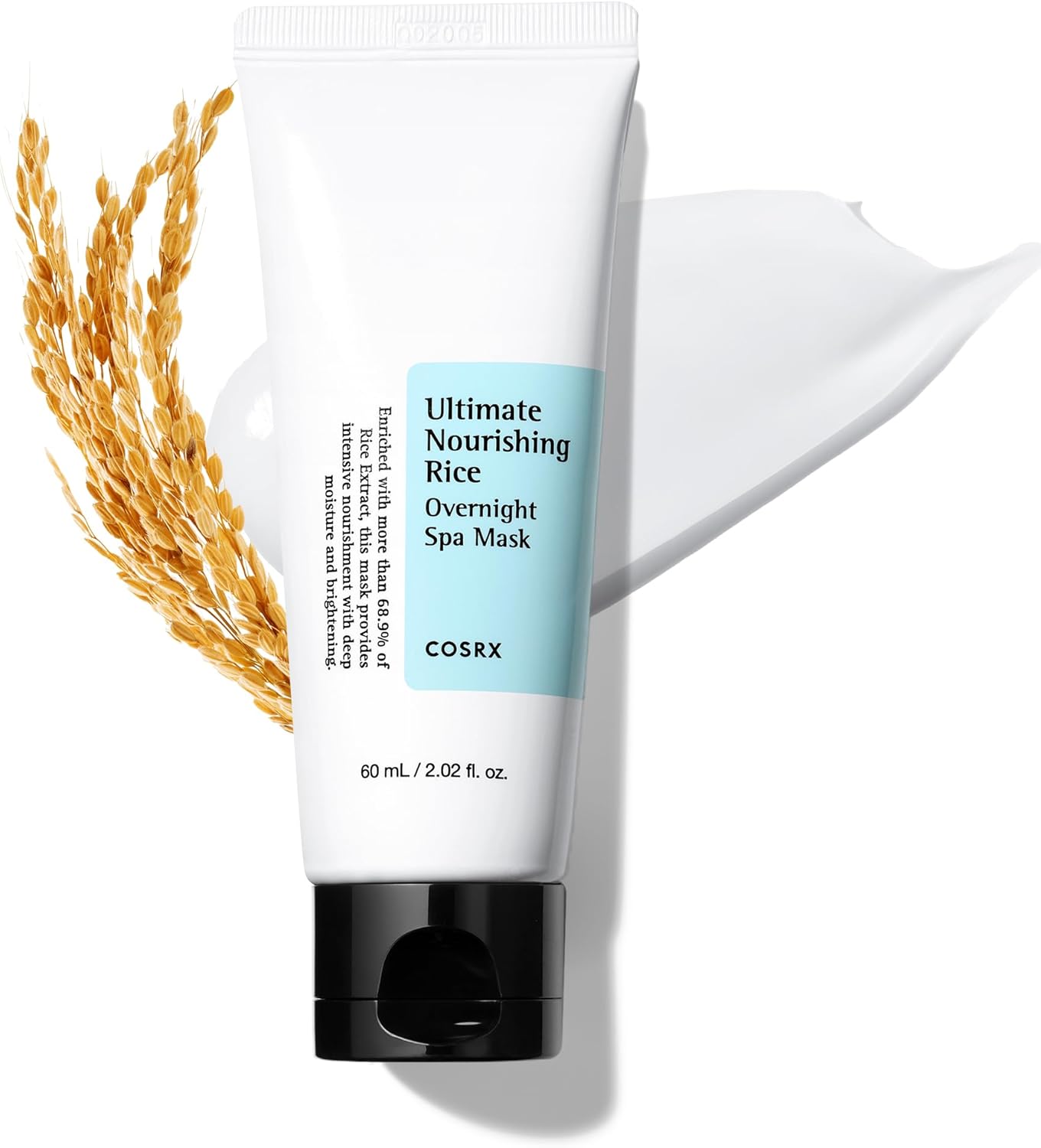 COSRX Ultimate Nourishing Rice Overnight Spa Mask, 60ml | Facial Moisturizer with Rice Extract and Niacinamide | Leave-on Face Mask | Korean Skincare COSRX Store