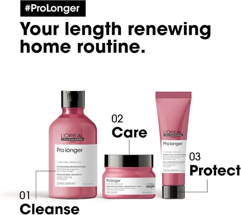 L’Oréal Professionnel Mask, With FILLER-A100 And Amino Acid for Long Hair with Thin Ends, Serie Expert Pro Longer, 250 ml Greenwize