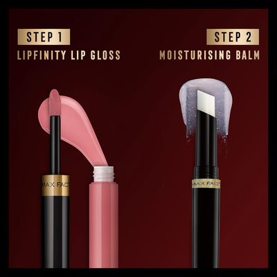 Max Factor Lipfinity 2-step Long-Lasting Lipstick, 24 Hour Effect with Luscious Shine Touch, 010 whisper, 4.2 g Max Factor