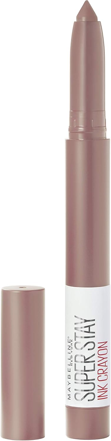 Maybelline Lipstick, Superstay Matte Ink Crayon Longlasting Nude Lipstick With Precision Applicator 10 Trust Your Gut Maybelline