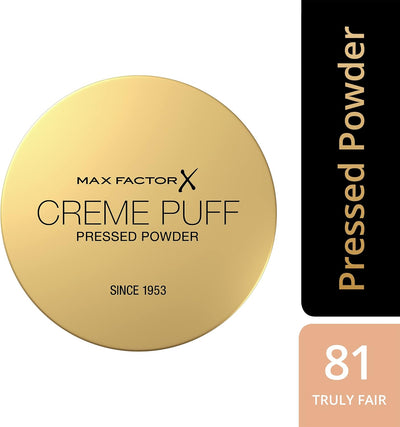 Max Factor Crème Puff Pressed Powder, 81 Truly Fair, 14g Max Factor