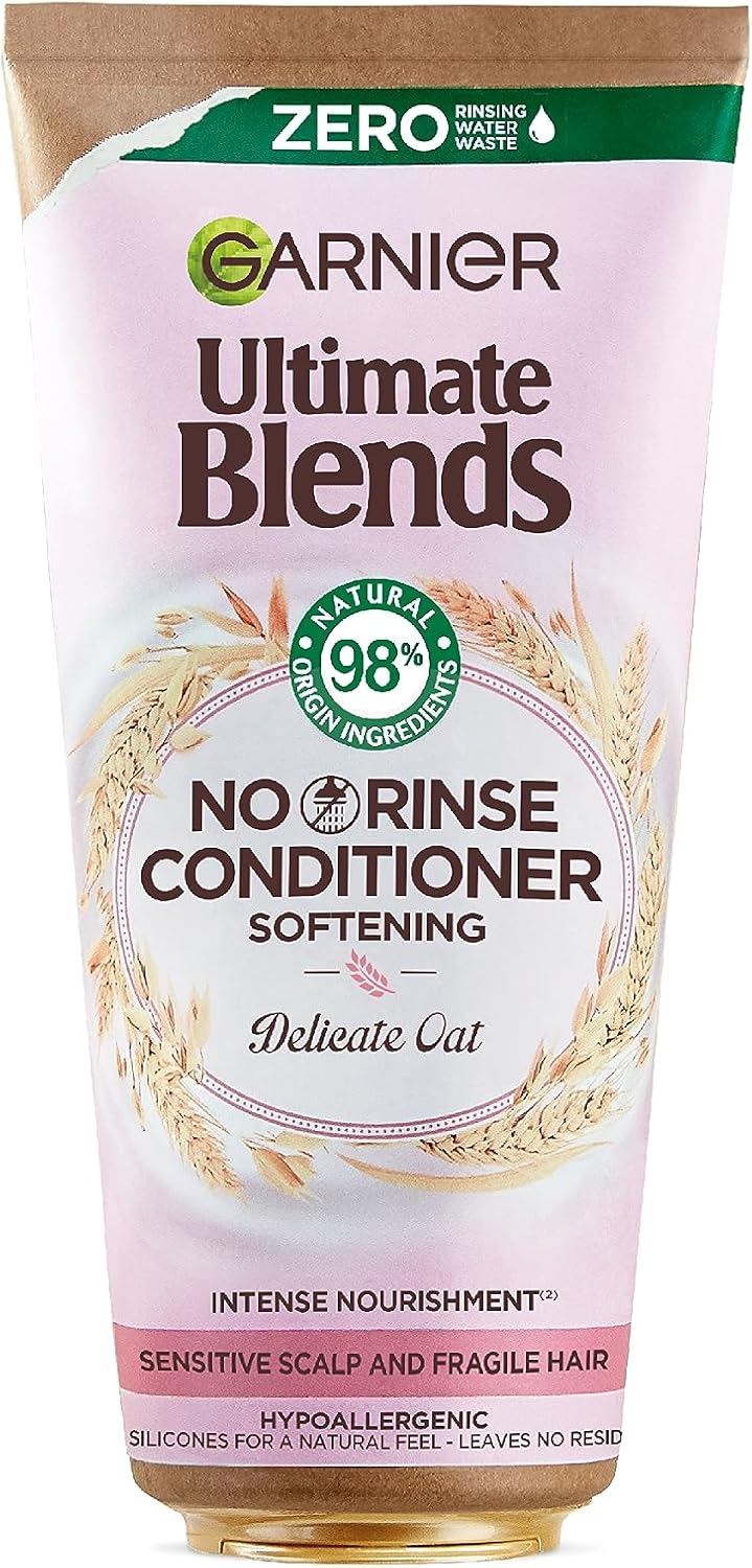 Garnier Ultimate Blends Delicate Oat Soothing NO RINSE, Leave-in Conditioner Sensitive Scalp And Fragile Hair, 200 Ml Greenwize