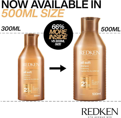 REDKEN Conditioner, For Dry Hair, Argan Oil, Intense Softness and Shine, All Soft Greenwize