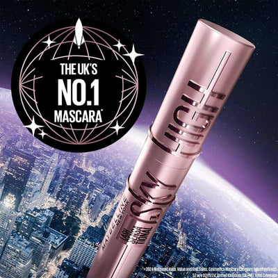 Maybelline Purple Mascara, Lash Sensational Sky High Volumizing & Thickening, Eyelash Lengthening, Flake-Free Formula, Washable Coloured Mascara, Full Volume Mascara, Colour: Plum Twilight Maybelline