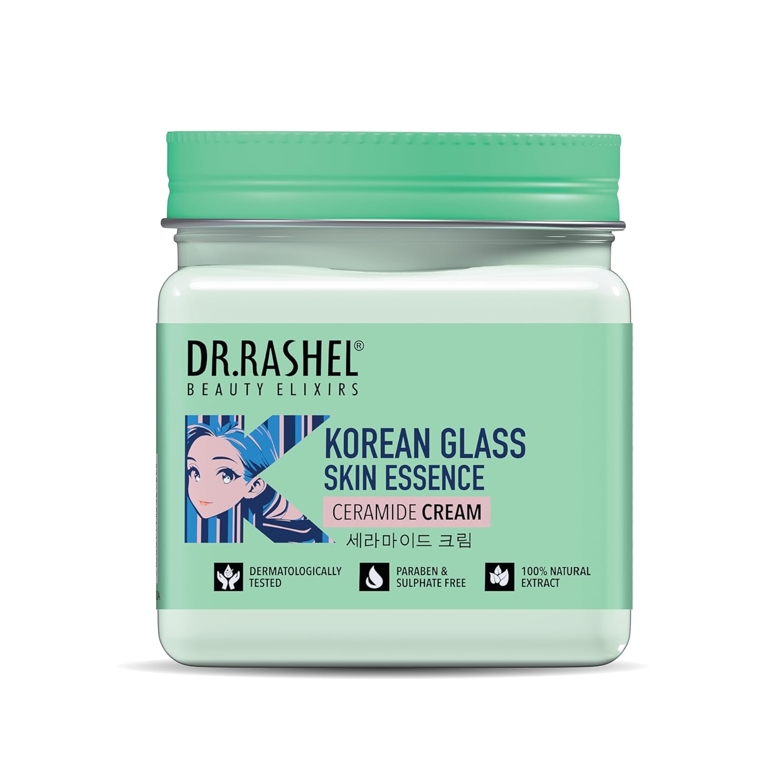 DR.RASHEL Korean Glass Skin Essence Cream - Hydrating & Brightening Facial Cream for Soft & Glowing Skin || Lightweight, Nourishing Formula with Hyaluronic Acid, Niacinamide & Antioxidants for Youthful, Clear Complexion Dr. Rashel